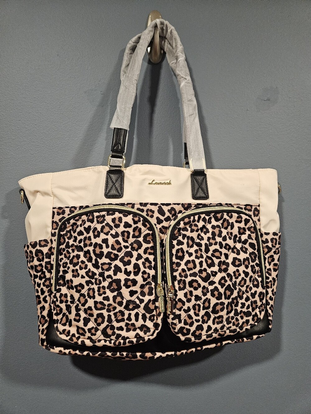 Lovevook Leopard Print Laptop Work Tote With Lunch Compartment - BNWT!!